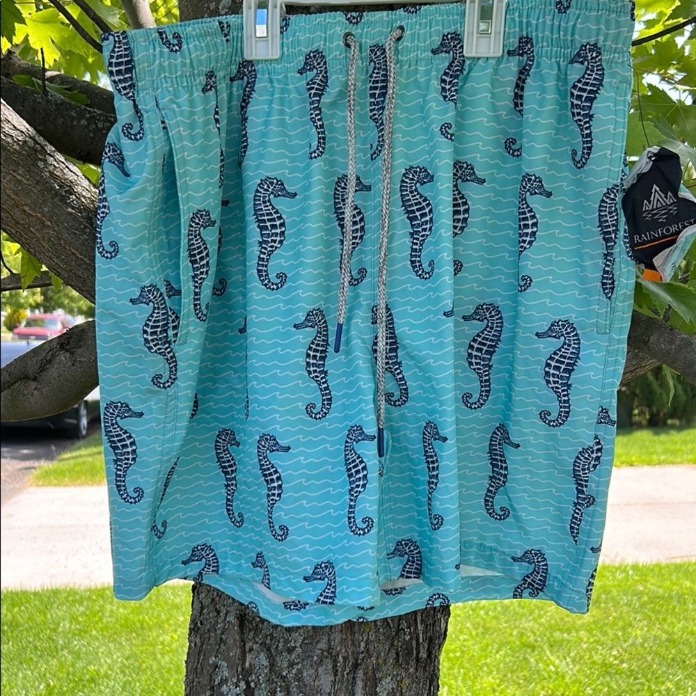 RAINFOREST Blue Athletic Seahorse Shorts